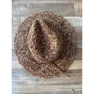 NWT J.Mclaughlin Maribel Raffia Hat in OS Mixed Browns